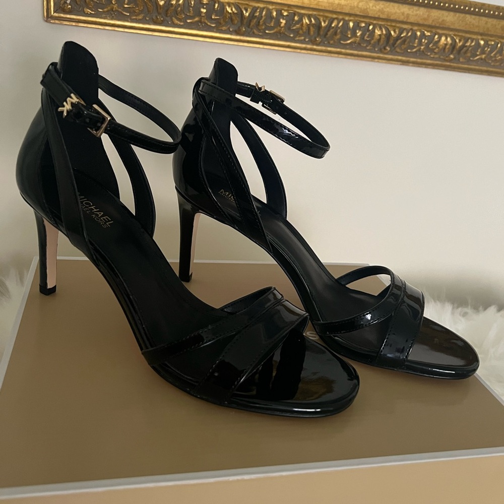 Michael Kors Kimberly Sandals in Black Patent - Women’s, Size 7